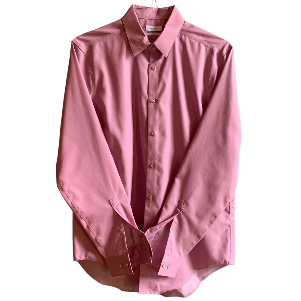Calvin Klein Slim Fit Performance Button Up Dress Shirt, size medium (16, 34-35)